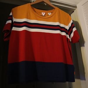 LEVIS Striped Crew Tee